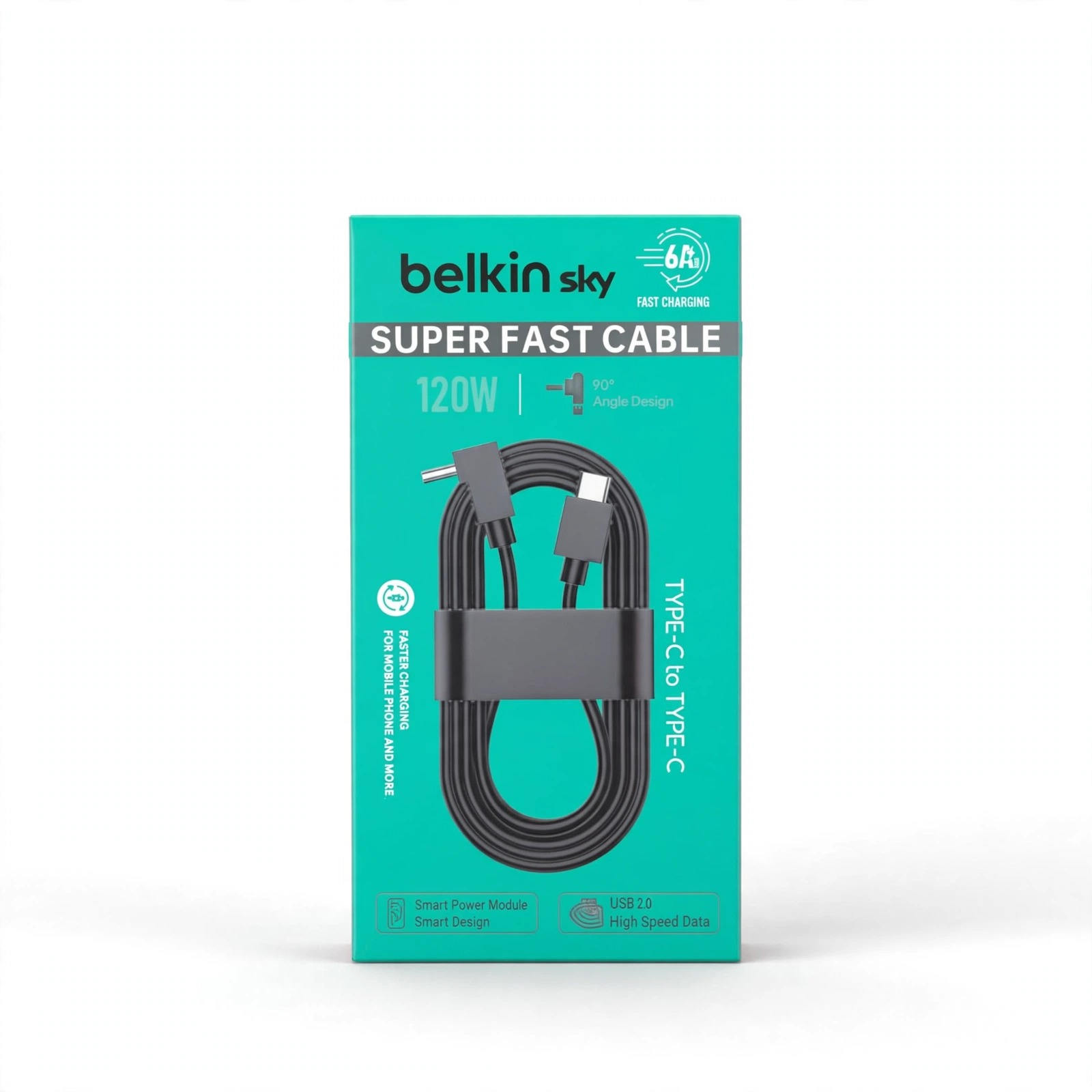 Belkin Sky Super Fast Charging Cable 120W – Type-C to Type-C, 6A