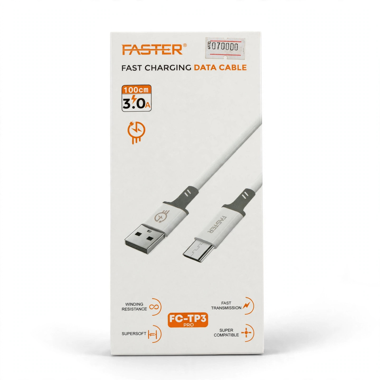 Faster FC-TP3 Pro Fast Charging Data Cable (USB to Type-C)