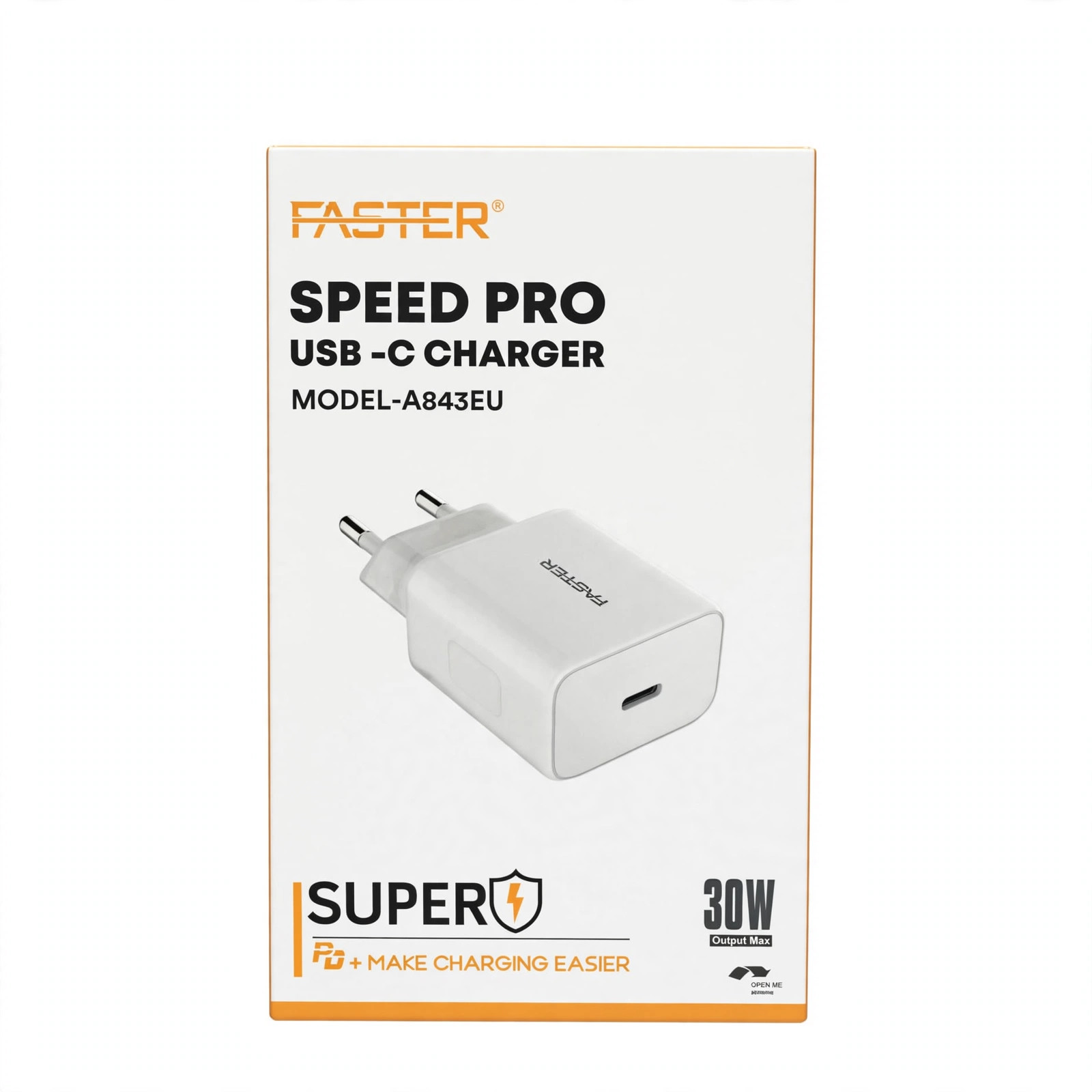 Faster Speed Pro USB-C Charger 30W (Model A843EU)