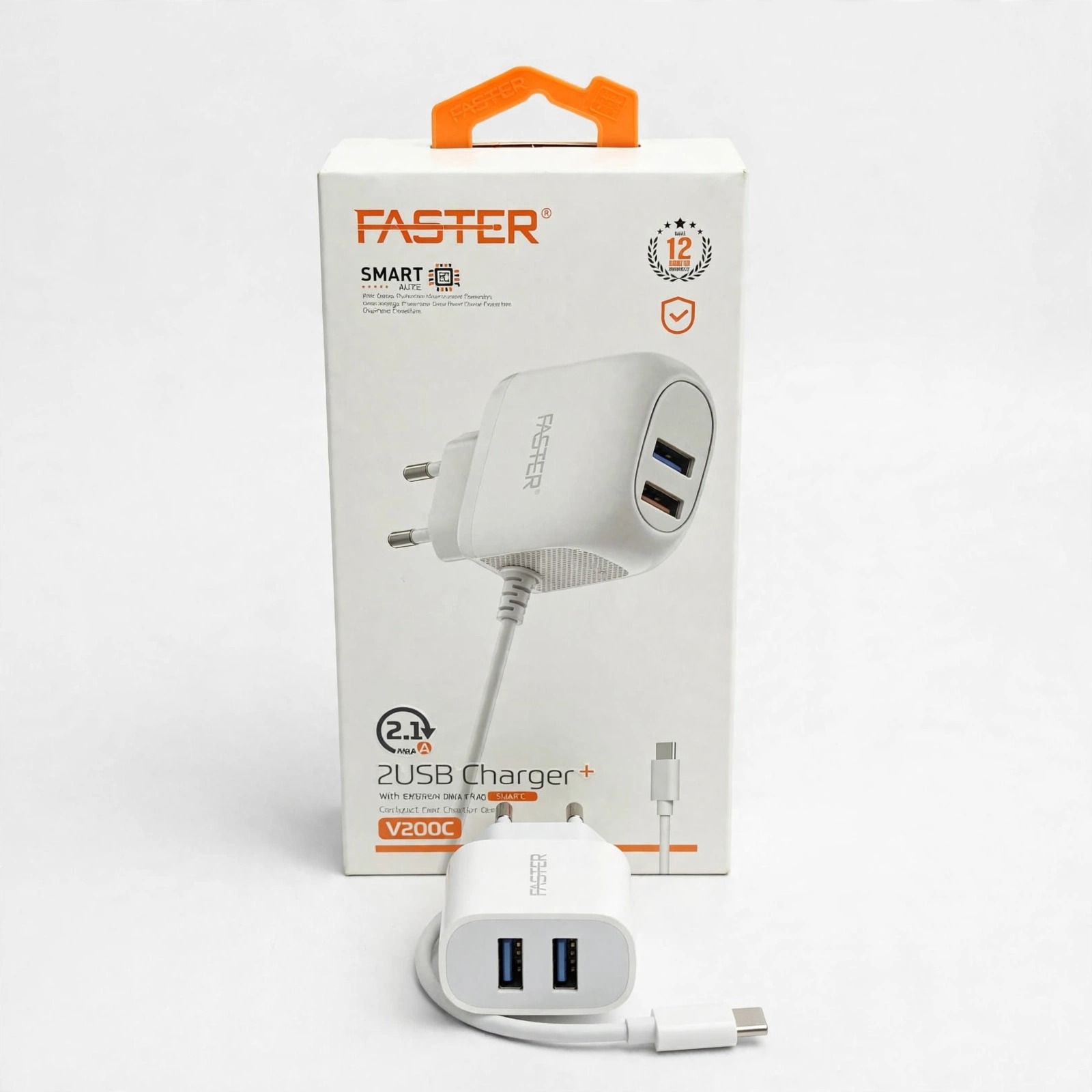 Faster V200C 2USB Charger Plus