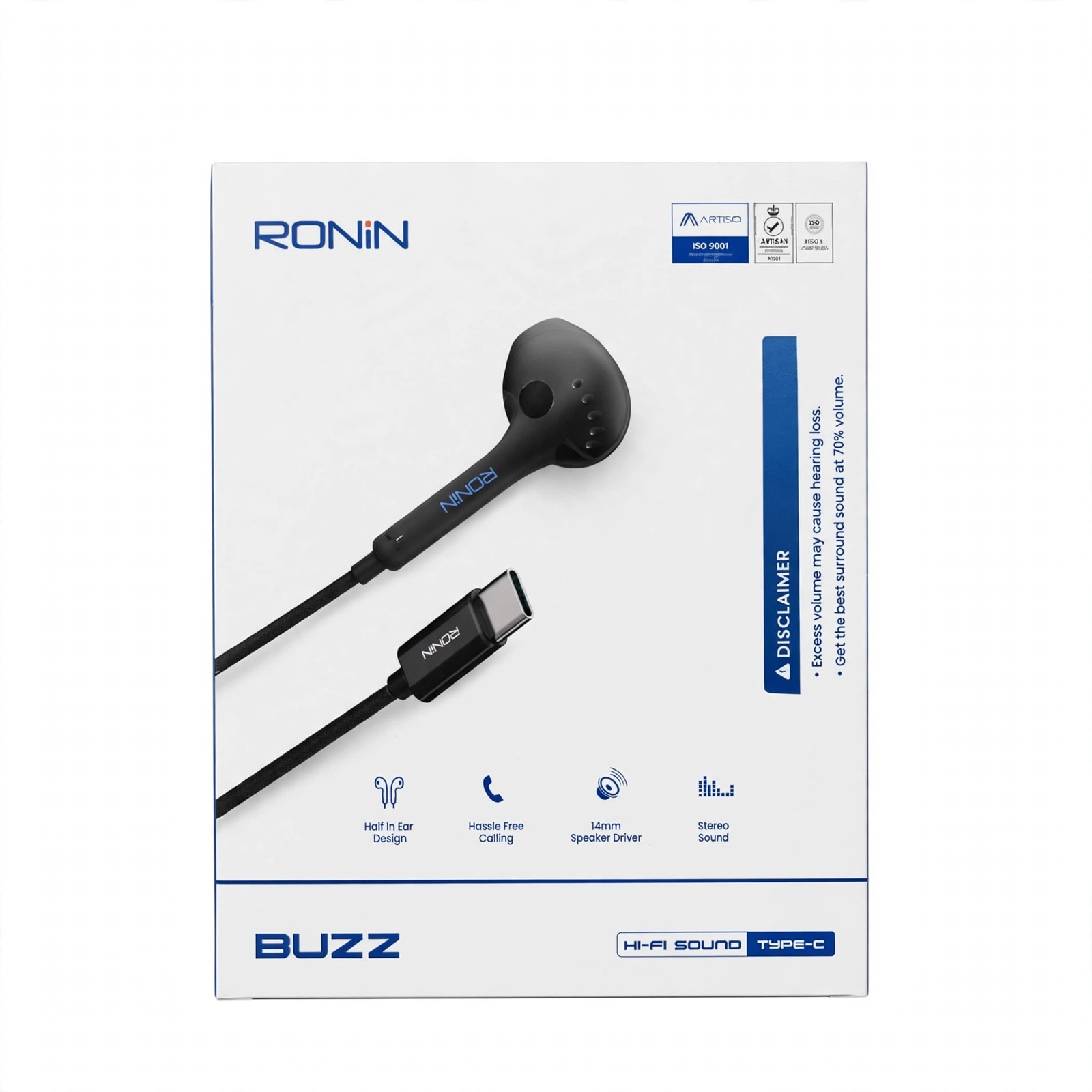 Ronin Buzz Type-C Handsfree (Hi-Fi)