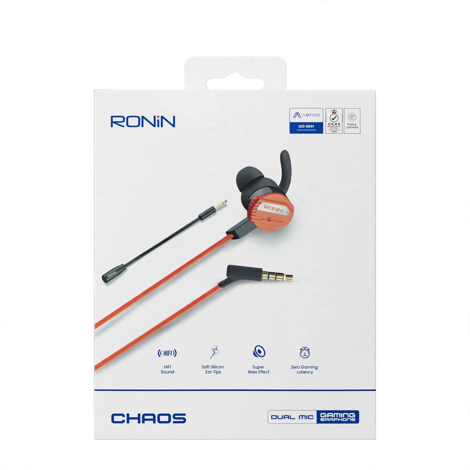 Ronin Chaos Dual Mic Gaming Earphone (3.5mm)