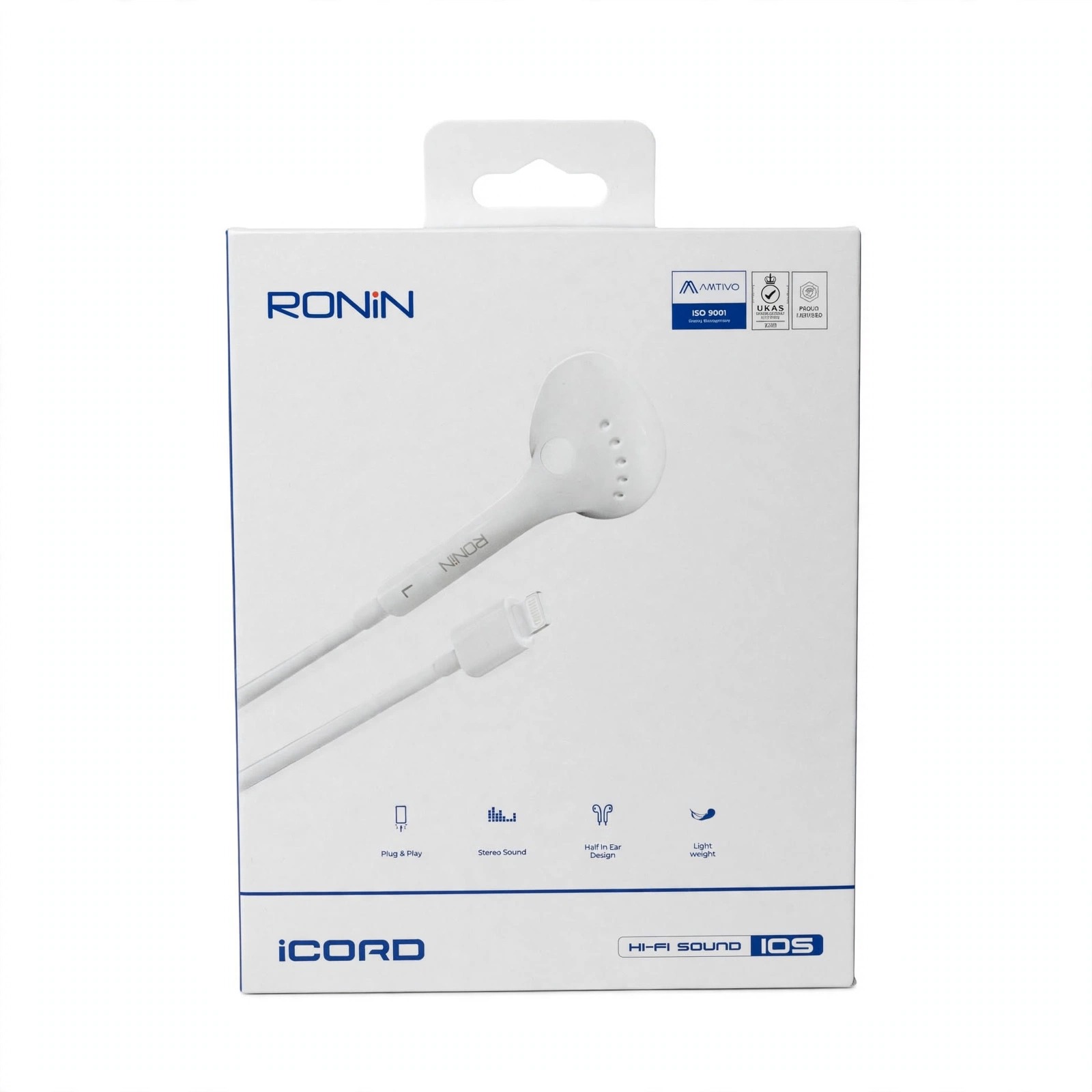Ronin iCord Hi-Fi Sound iOS Handsfree (Lightning)