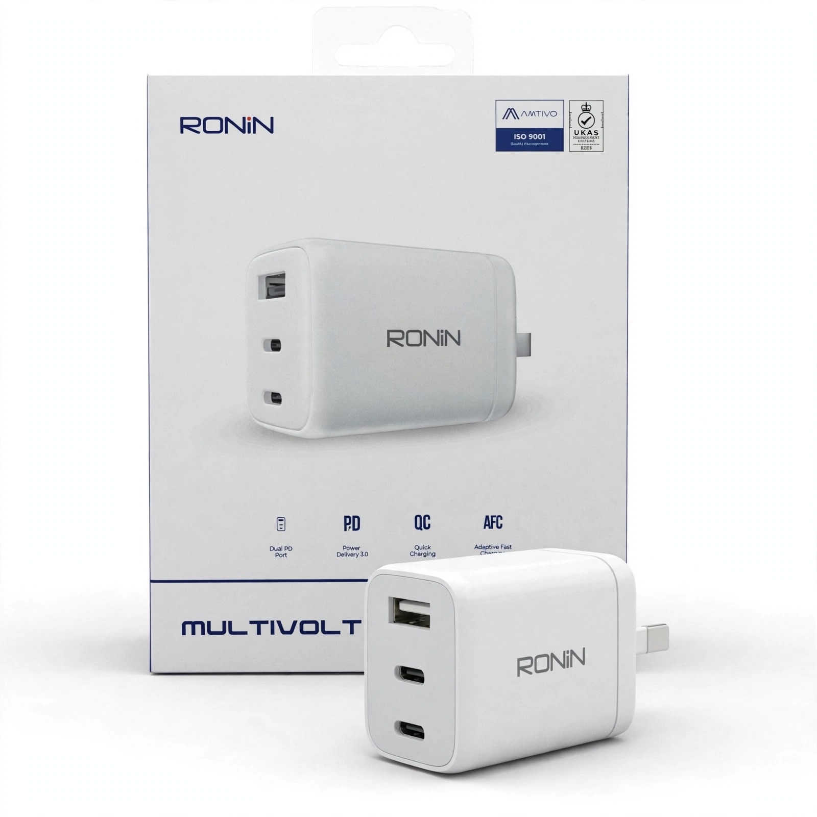 Ronin Multivolt 65W PD+QC Charger