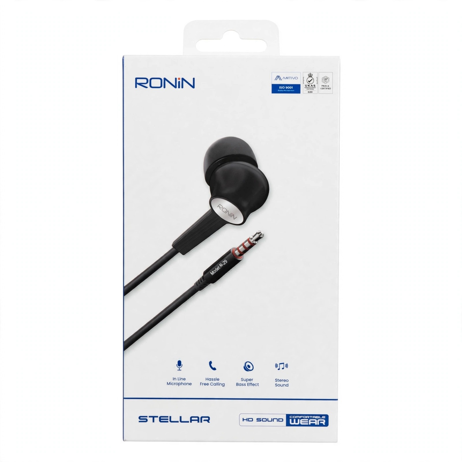 Ronin Stellar R-29 HD Sound Handsfree (3.5mm)