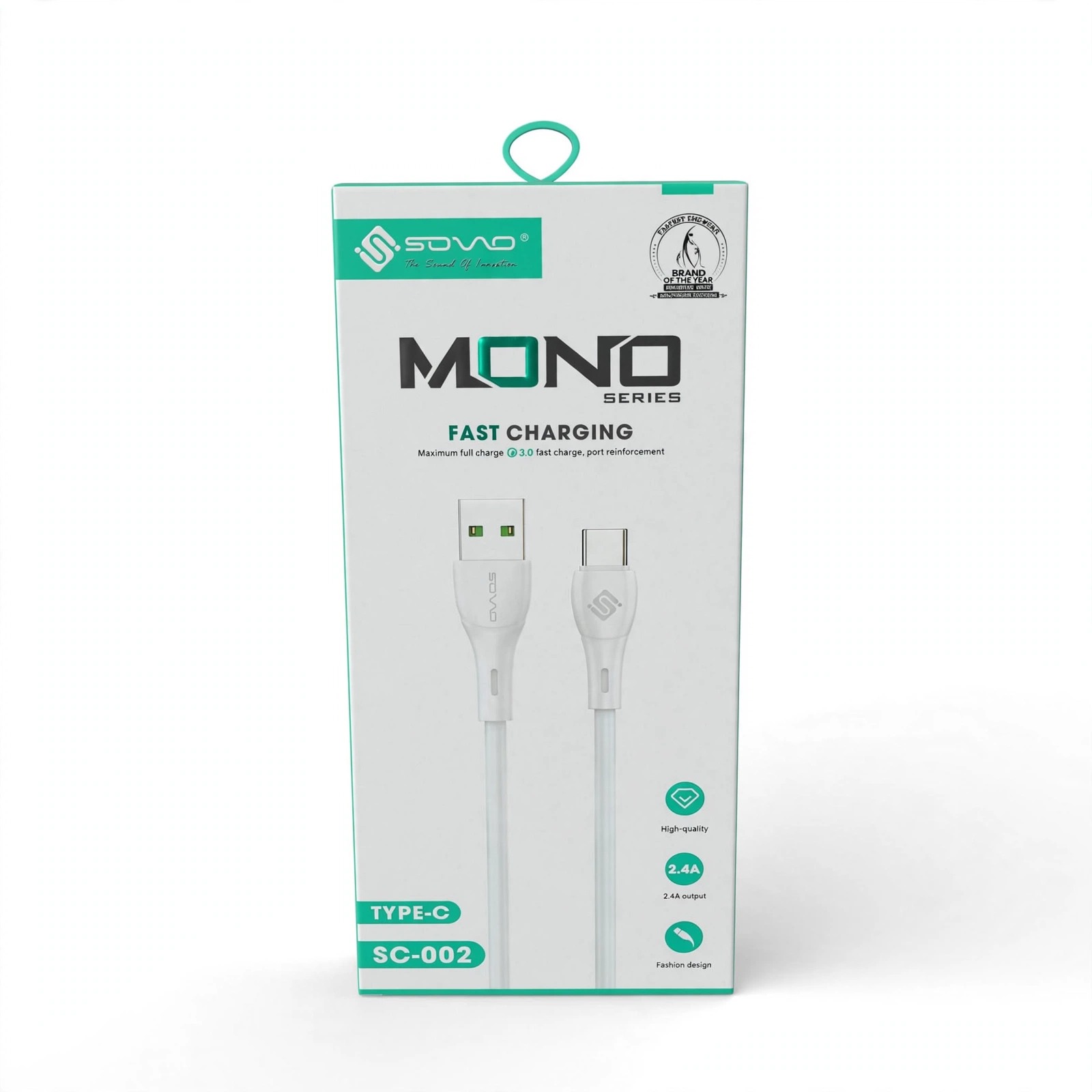 Sovo Mono SC-002 Fast Charging Cable – Type-C, 2.4A