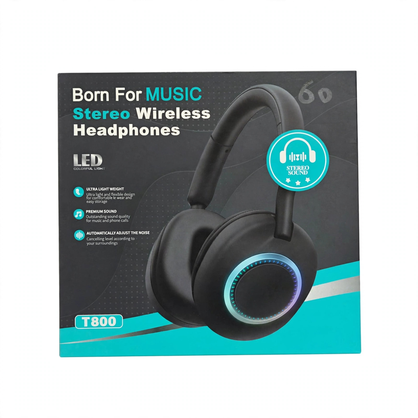 T800 Born For Music Stereo Wireless Headphones