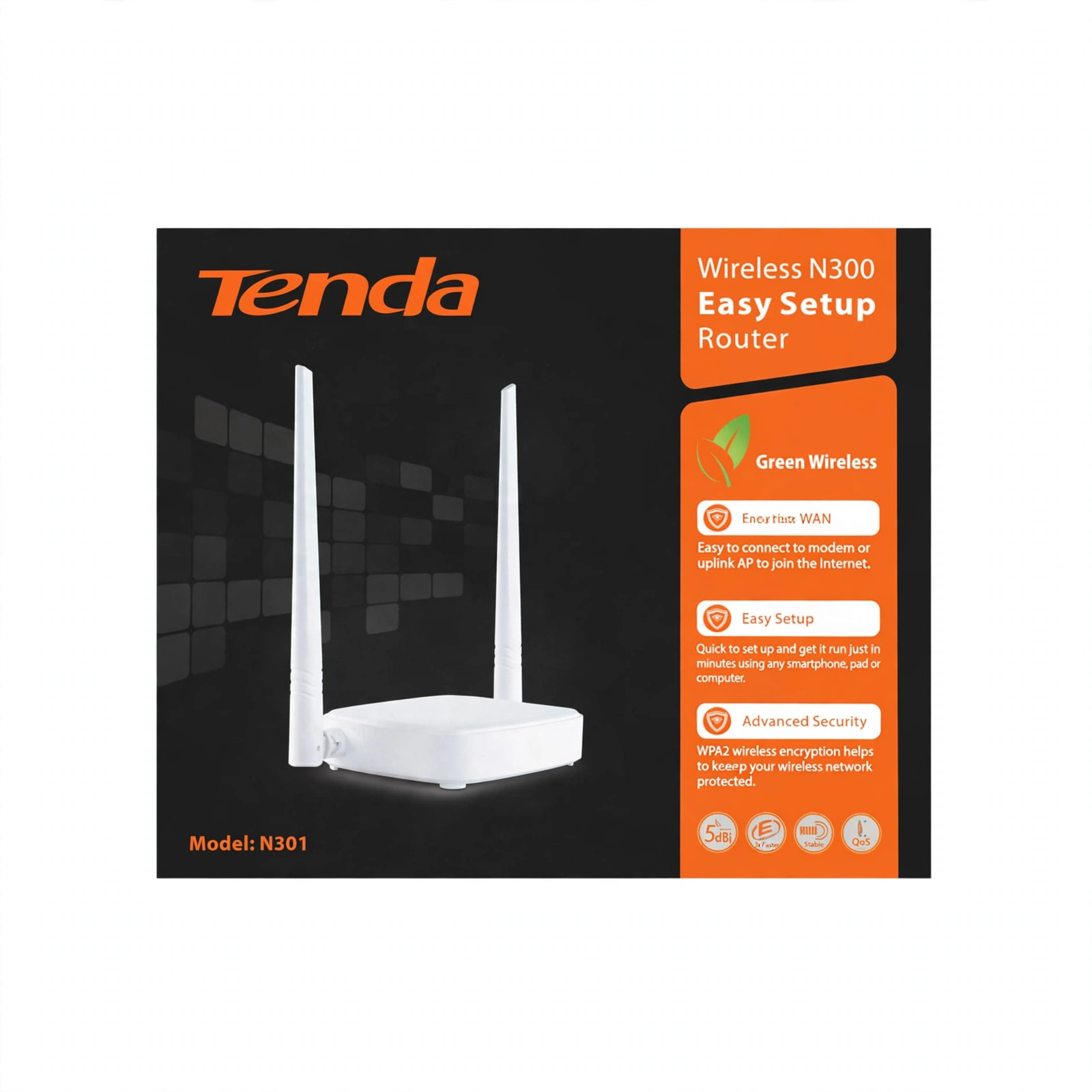 Tenda N301 Wireless N300 Router