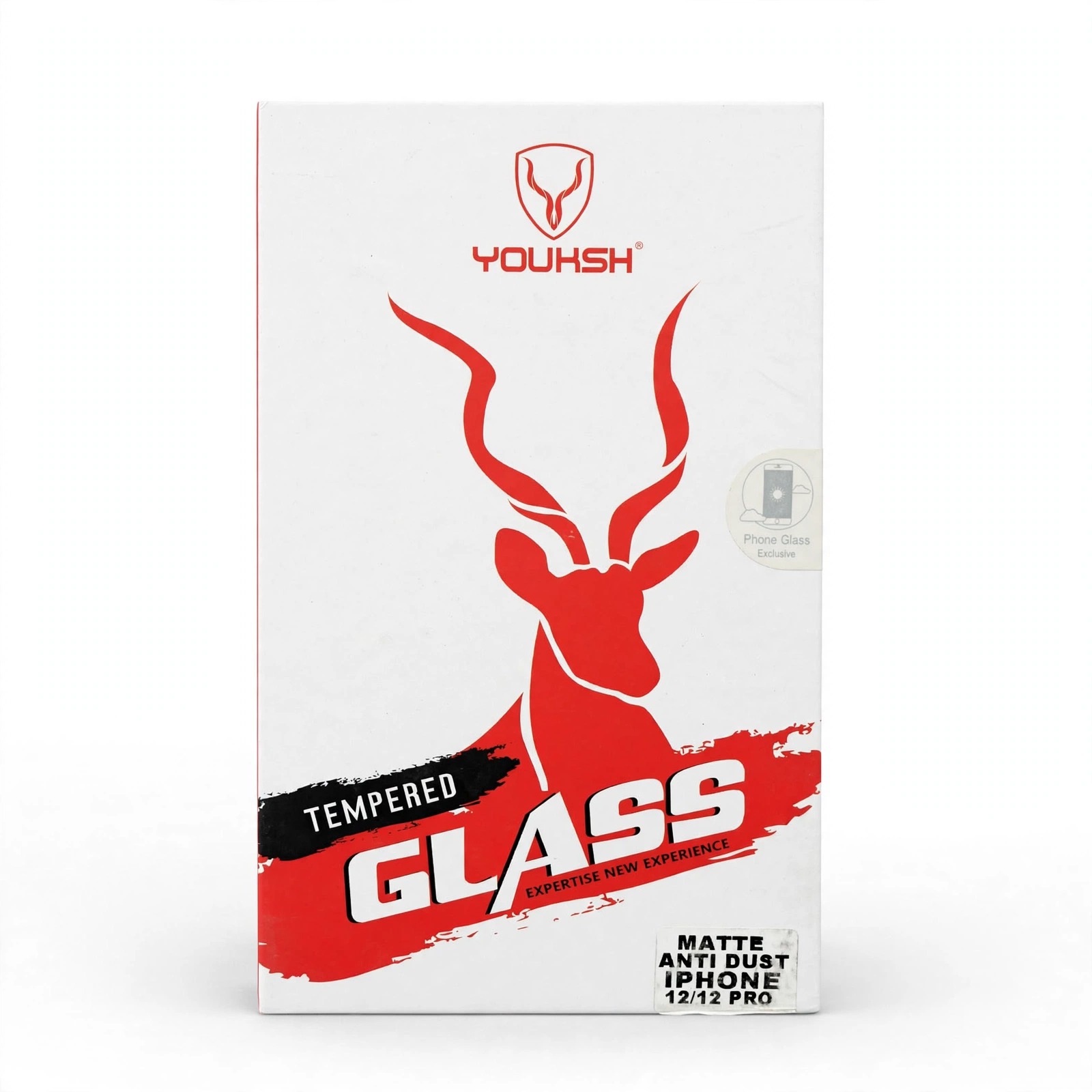 YOUKSH Tempered Glass – Matte Anti Dust, iPhone 12/12 Pro